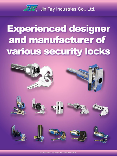 Замок мебельный на стеклянную дверь JinTay C820