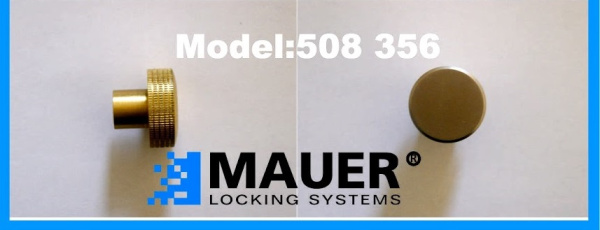 502 420 Круглая вертушка кноб MAUER никель, латунь, цельная латунь