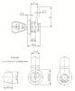 Замок почтовый F143/0221 EURO-LOCKS мастер-система