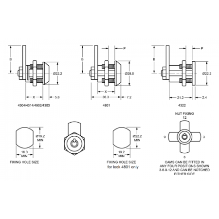 4303-0100 Замок RPT 18 mm