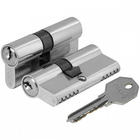 Цилиндровый механизм ФУАРО - FUARO ZA 60 mm (30-30) ключ/ключ никель