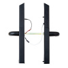 Ручки на планке электронные Apecs Smart HPE-8201-BLM (TTLock, BLE, FP)
