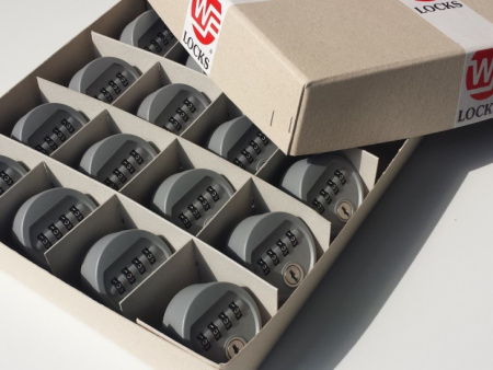 Замок кодовый механический 1402 W & F-LOCKS "One-Timer"