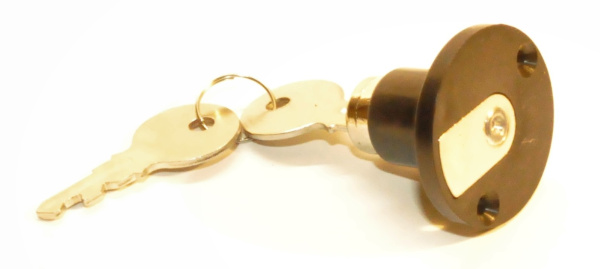 Замок мебельный кнопочный поворотный